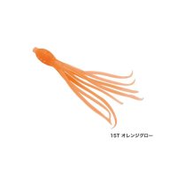 ≪'17年3月新商品！≫ シマノ 炎月 集魚ネクタイ イイダコベイビー EW-008Q 15T オレンジグロー 100mm 【6個セット】