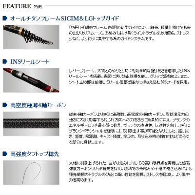 画像3: ≪'17年11月新商品！≫ 宇崎日新 ゼロサム 磯 真 X4 1.5号 5.3m 〔仕舞寸法 123cm〕 【保証書付き】