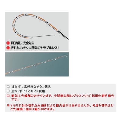 画像2: ≪'17年12月新商品！≫ ≪パーツ≫ 黒鯛工房 カセ筏師 イカダ竿カスタム替え穂先 CUSTOM-VTS ACTION 5