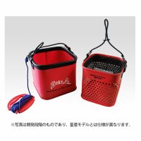 ≪'18年5月新商品！≫ 黒鯛工房 落し込み角バケツセット X-R21 レッド