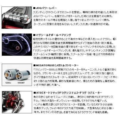 画像2: ≪'18年3月新商品！≫ ダイワ '18 シーボーグ 1200J 【小型商品】