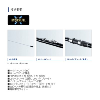 画像2: ≪'18年8月新商品！≫ シマノ IGハイスピード アペルト イソ 2号 520 〔仕舞寸法 112.3cm〕 [8月発売予定/ご予約受付中]