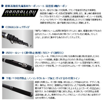 画像3: ≪'18年9月新商品！≫ 宇崎日新 ゼロサム 磯 競技 CIM 5005 〔仕舞寸法 117cm〕 【保証書付き】 [9月発売予定/ご予約受付中]