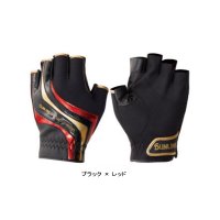 ≪'18年11月新商品！≫ サンライン ネオプレーングローブ(5本) SUG-402 ブラック×レッド LLサイズ [11月発売予定/ご予約受付中]