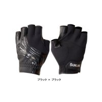 ≪'18年11月新商品！≫ サンライン ネオプレーングローブ(5本) SUG-402 ブラック×ブラック Mサイズ [11月発売予定/ご予約受付中]