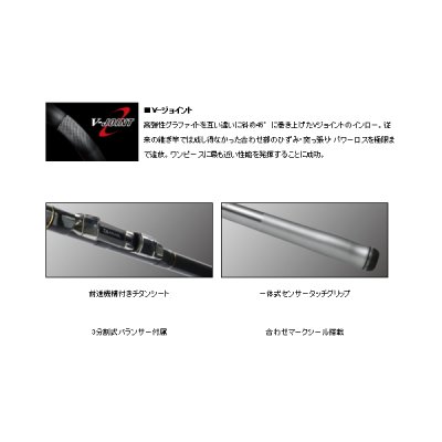 画像4: ≪'19年3月新商品！≫ ダイワ トーナメント キャスター AGS タイプT 32号-428 〔仕舞寸法 150cm〕 【保証書付き】 【大型商品1/代引不可】