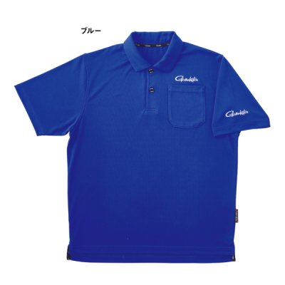 画像1: ≪'21年2月新商品！≫ がまかつ ポロシャツ(半袖) GM-3656 ブルー Lサイズ
