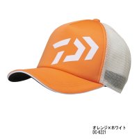 ≪'21年4月新商品！≫ ダイワ ベーシックメッシュキャップ DC-6221 オレンジ×ホワイト フリーサイズ