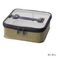 ≪'21年7月新商品！≫ シマノ システムメッシュケース BK-098U カーキ Lサイズ [7月発売予定/ご予約受付中]