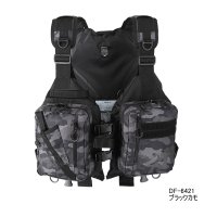 ≪'21年4月新商品！≫ ダイワ ライトフロートゲームベスト DF-6421 ブラックカモ フリーサイズ