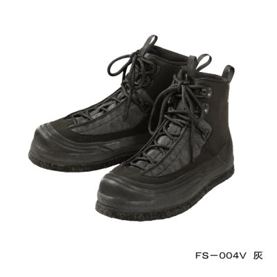 画像1: ≪'22年1月新商品！≫ シマノ ウェーディングシューズ カットピンフェルト FS-004V チャコール 28.0cm [1月発売予定/ご予約受付中]