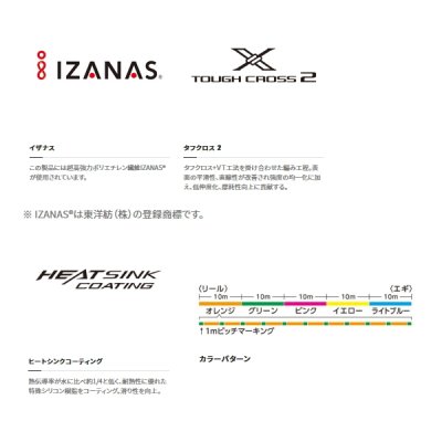 画像2: シマノ セフィア 8+ LD-E61T 200m 0.5号 10m×5カラー