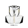 ≪'23年3月新商品！≫ シマノ 2WAY ショートベスト VE-520W ホワイト Mサイズ [3月発売予定/ご予約受付中]