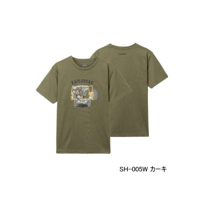 画像1: ≪'23年3月新商品！≫ シマノ グラフィック 速乾 Tシャツ SH-005W カーキ Lサイズ [3月発売予定/ご予約受付中]