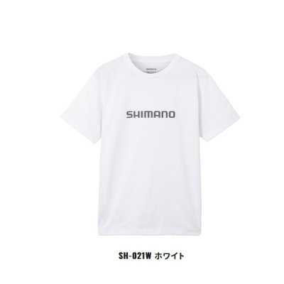 画像1: ≪'23年3月新商品！≫ シマノ ドライロゴTシャツ ショートスリーブ SH-021W ホワイト XLサイズ [3月発売予定/ご予約受付中]