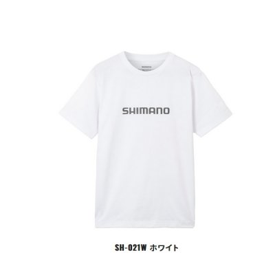 画像1: ≪'23年3月新商品！≫ シマノ ドライロゴTシャツ ショートスリーブ SH-021W ホワイト Lサイズ [3月発売予定/ご予約受付中]