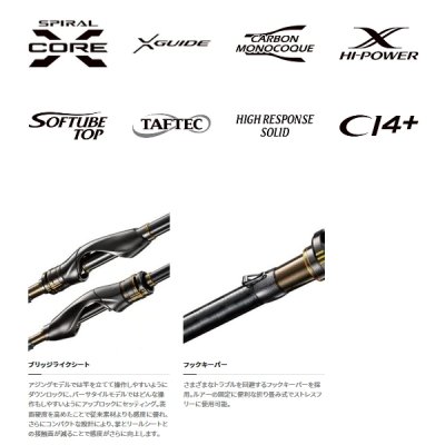画像3: 【送料サービス】 シマノ ソアレ エクスチューン S80L-S 〔仕舞寸法 124.8cm〕 【保証書付き】