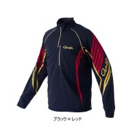 ≪'23年5月新商品！≫ がまかつ コカゲマックス(R) ジップシャツ GM-3697 ブラック×レッド Mサイズ [5月発売予定/ご予約受付中]