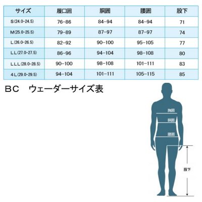 画像3: ≪'23年4月新商品！≫ 阪神素地 チェストハイウェーダー BC-101 グレー Lサイズ [4月発売予定/ご予約受付中]