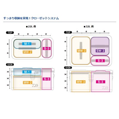 画像4: ≪'23年3月新商品！≫ ダイワ タックルバッグ CS（K） ホワイトブルー 22L