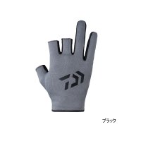 ≪'23年4月新商品！≫ ダイワ 速乾グローブ 3本カット DG-6423 ブラック XLサイズ