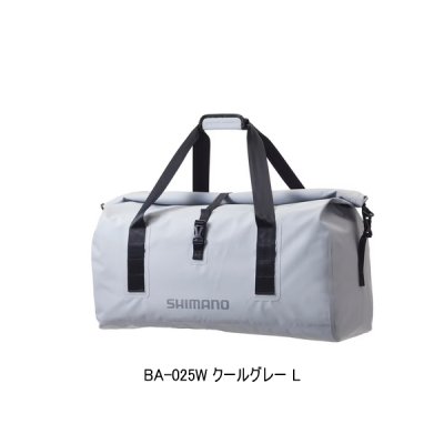 画像1: ≪'23年9月新商品！≫ シマノ ドライロールアップダッフル BA-025W クールグレー Lサイズ [9月発売予定/ご予約受付中]