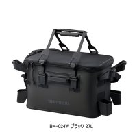 ≪'23年9月新商品！≫ シマノ ロッドレスト タックルバッグ (レスト4/ハードタイプ) BK-024W ブラック 27L [9月発売予定/ご予約受付中]