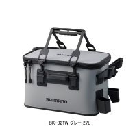 ≪'23年9月新商品！≫ シマノ ロッドレスト タックルバッグ (レスト2/ハードタイプ) BK-021W グレー 27L [9月発売予定/ご予約受付中]