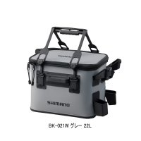 ≪'23年9月新商品！≫ シマノ ロッドレスト タックルバッグ (レスト2/ハードタイプ) BK-021W グレー 22L [9月発売予定/ご予約受付中]