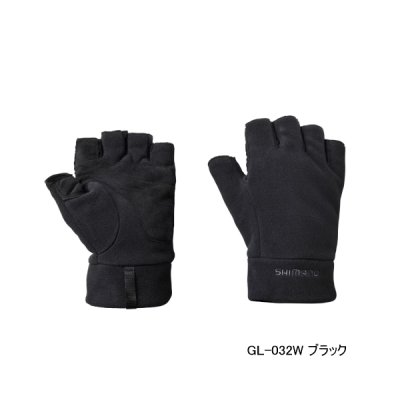 画像1: ≪'23年9月新商品！≫ シマノ ゴアテックス ウィンドストッパー(R) フリース グローブ 5 GL-032W ブラック XLサイズ [9月発売予定/ご予約受付中]