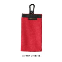 ≪'23年7月新商品！≫ シマノ マイクロファイバー カラビナタオル AC-038W ブラッドレッド