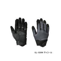 ≪'23年10月新商品！≫ シマノ タイタニューム・アルファ ロックショア グローブ GL-030W チャコール Mサイズ [10月発売予定/ご予約受付中]