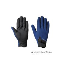 ≪'23年10月新商品！≫ シマノ タイタニューム・アルファ グローブ 指出し GL-012V ディープブルー Mサイズ [10月発売予定/ご予約受付中]