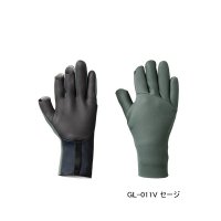 ≪'23年10月新商品！≫ シマノ ダブル クロロプレン グローブ 3 GL-011V セージ Mサイズ [10月発売予定/ご予約受付中]