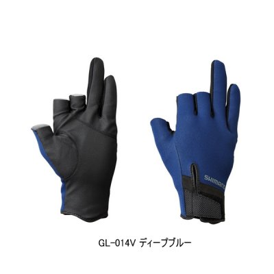 画像1: ≪'23年10月新商品！≫ シマノ タイタニューム・アルファ グローブ 3 GL-014V ディープブルー XLサイズ [10月発売予定/ご予約受付中]