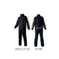 ≪'23年11月新商品！≫ がまかつ ウィンドブレーカースーツ GM-3722 ブラック×ゴールド Mサイズ [11月発売予定/ご予約受付中]