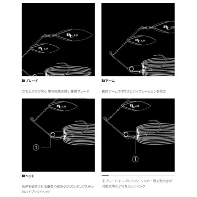 画像4: ≪'23年3月新商品！≫ シマノ バンタム スウェジー TW 3/8oz ZO-110R 013 セクシーシャッド 【2個セット】 【小型商品】