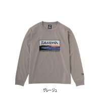 ≪'23年9月新商品！≫ ダイワ グラフィックロングTシャツ サーフ DE-8423 グレージュ Lサイズ