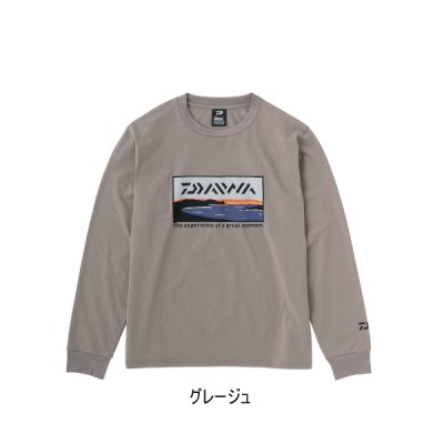 画像1: ≪'23年9月新商品！≫ ダイワ グラフィックロングTシャツ サーフ DE-8423 グレージュ Mサイズ