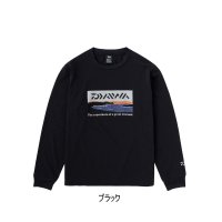 ≪'23年9月新商品！≫ ダイワ グラフィックロングTシャツ サーフ DE-8423 ブラック Mサイズ