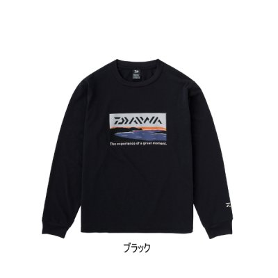 画像1: ≪'23年9月新商品！≫ ダイワ グラフィックロングTシャツ サーフ DE-8423 ブラック XLサイズ