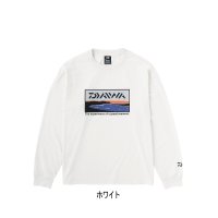 ≪'23年9月新商品！≫ ダイワ グラフィックロングTシャツ サーフ DE-8423 ホワイト Mサイズ