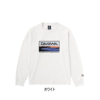 画像1: ≪'23年9月新商品！≫ ダイワ グラフィックロングTシャツ サーフ DE-8423 ホワイト Mサイズ