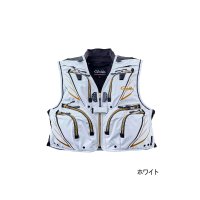 がまかつ ハーフメッシュベスト GM-2327 ホワイト Lサイズ