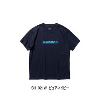 ≪'24年3月新商品！≫ シマノ ドライロゴTシャツ ショートスリーブ SH-021W ピュアネイビー XSサイズ [3月発売予定/ご予約受付中]