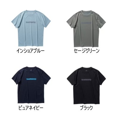 画像2: ≪'24年3月新商品！≫ シマノ ドライロゴTシャツ ショートスリーブ SH-021W セージグリーン Sサイズ [3月発売予定/ご予約受付中]