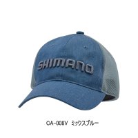 ≪'24年3月新商品！≫ シマノ ツイル メッシュキャップ CA-008V ミックスブルー Mサイズ [3月発売予定/ご予約受付中]