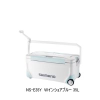 ≪'24年3月新商品！≫ シマノ スペーザ ライト キャスター NS-E35Y Ｗインショアブルー 35L [3月発売予定/ご予約受付中]【大型商品1/代引不可】