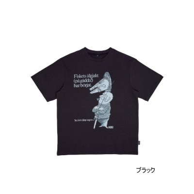 画像1: ≪'24年3月新商品！≫ アブガルシア バグオフ アングラー グラフィックTシャツ ブラック Mサイズ 【返品不可】