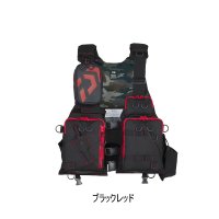 ≪'24年3月新商品！≫ ダイワ フロートゲームベスト DF-6224 ブラックレッド フリーサイズ